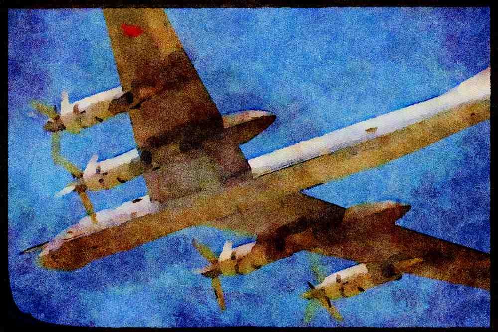 359030 Tupolev TU 95 'Bear', Commonwealth Of Independent States AF A4 Limited Edition Watercolour Print
