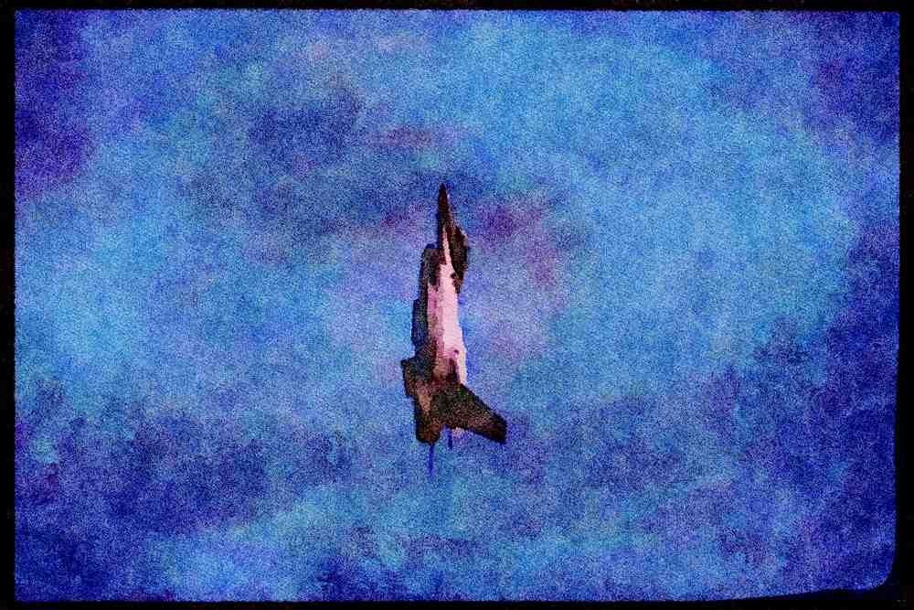 359038 General Dynamics F 16C Fighting Falcon, U.S. Air Force A4 Limited Edition Watercolour Print