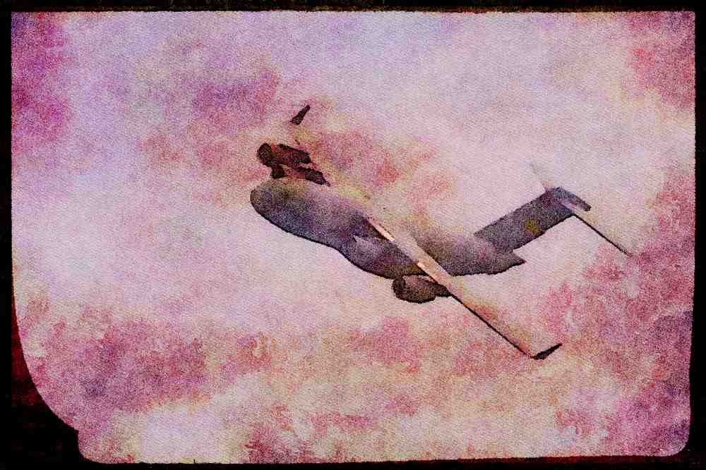 359040 McDonnell Douglas C 17A, U.S. Air Force A4 Limited Edition Watercolour Print