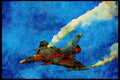 359042 Dassault Mirage 2000 5, French Air Force A4 Limited Edition Watercolour Print