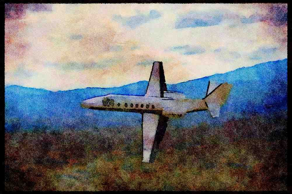 359047 Cessna Model 551 Citation II_SP, U.S. Customs Service A4 Limited Edition Watercolour Print