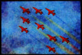 359050 BAe Hawk T. Mk 1A, The Red Arrows, Royal Air Force A4 Limited Edition Watercolour Print