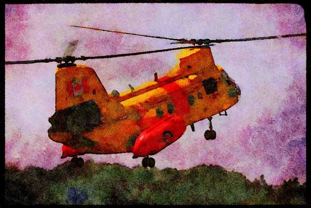 359059 Boeing CH 113A Labrador, Canadian Armed Forces A4 Limited Edition Watercolour Print