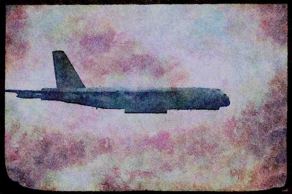 359062 Boeing B 52G Stratofortress, U.S. Air Force A4 Limited Edition Watercolour Print