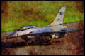 359064 General Dynamics F 16B ADF Fighting Falcon, U.S. Air Force A4 Limited Edition Watercolour Print