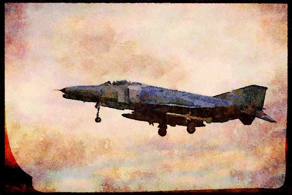 359080 McDonnell Douglas F 4G Phantom II, U.S. Air Force A4 Limited Edition Watercolour Print
