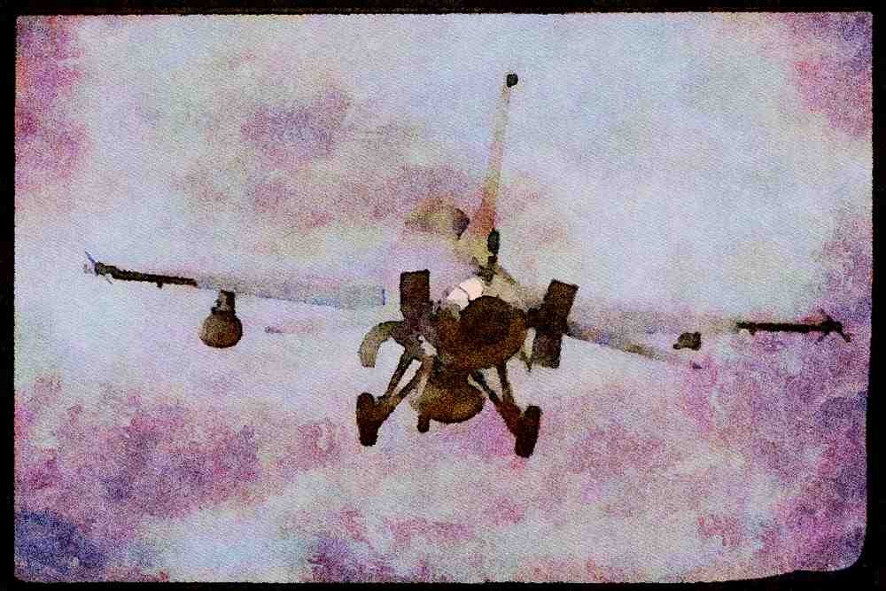 359088 General Dynamics F 16C Fighting Falcon, U.S. Air Force A4 Limited Edition Watercolour Print