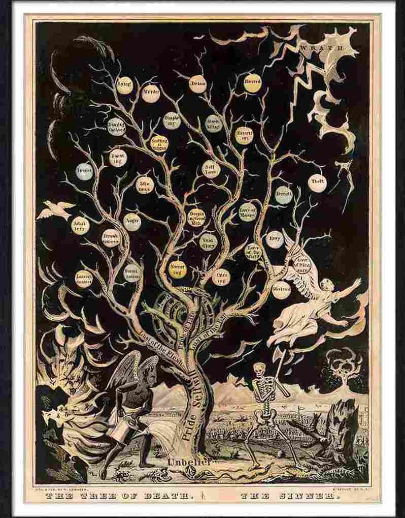 36 the tree of death the sinner Advert A4 Photo Print