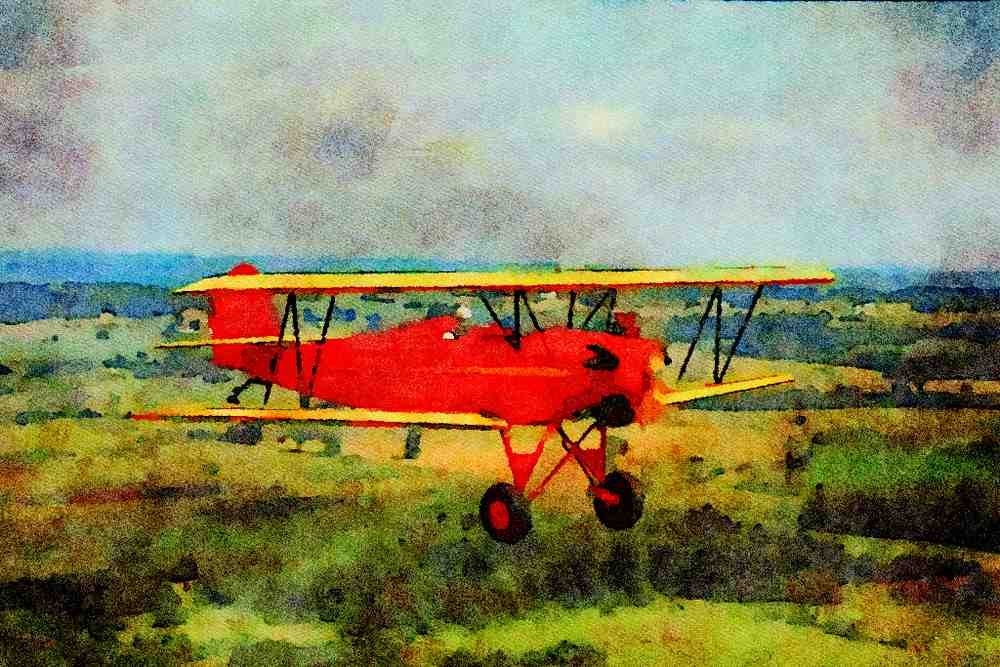 360013 Fleet, Model 2, 1929, Oshkosh, WI A4 Limited Edition Watercolour Print