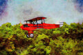360074 Waco 10, 1929, Blakesburg, IO A4 Limited Edition Watercolour Print