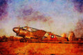 360079 Beech 18, 1953, Sonoma, CA A4 Limited Edition Watercolour Print