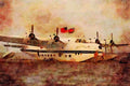 360085 Short, Sunderland, WWII, Oshkosh, WI A4 Limited Edition Watercolour Print