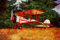 360088 Waco, Straightwing, 1929, Evergreen, WA A4 Limited Edition Watercolour Print