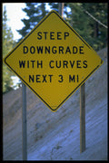363001 Downgrade With Curves Next 3 Miles A4 Photo Print