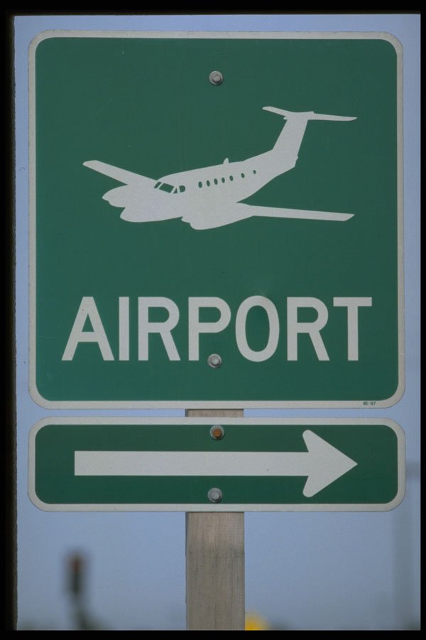 363005 Airport (with Right Arrow) A4 Photo Print