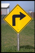 363011 Right Turn Arrow A4 Photo Print