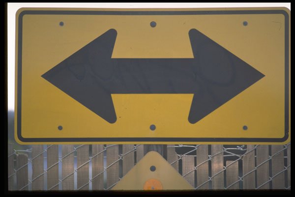 363015 Right left Arrow A4 Photo Print