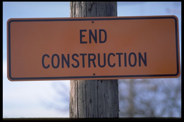 363018 End Construction A4 Photo Print