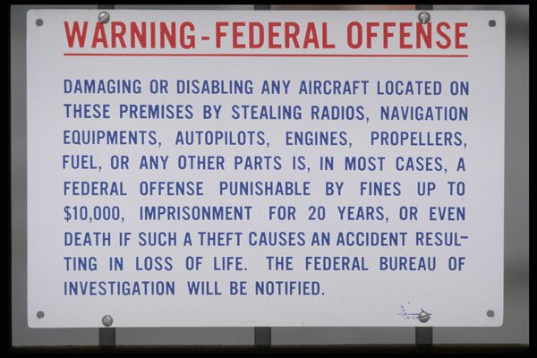 363025 Warning, Federal Offense... A4 Photo Print