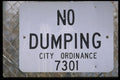 363031 No Dumping, City Ordinance A4 Photo Print