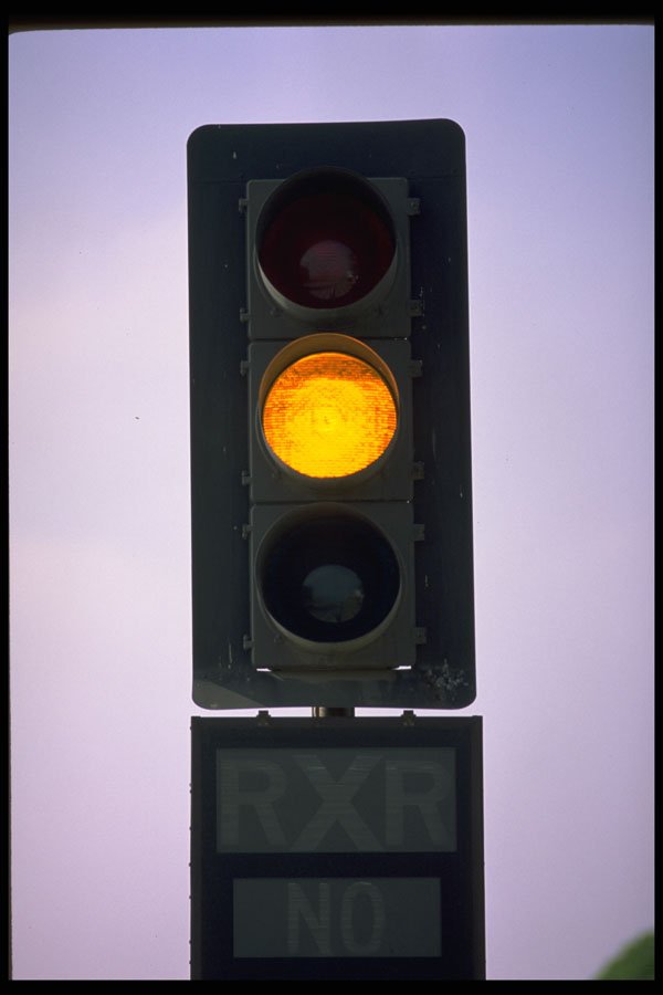 363040 Yellow Traffic Light A4 Photo Print