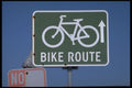 363052 Bike Route (and Symbol) With Arrows A4 Photo Print