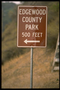 363063 County Park 500 Feet (with Arrow) A4 Photo Print