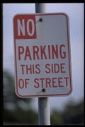 363067 No Parking This Side Of Street A4 Photo Print