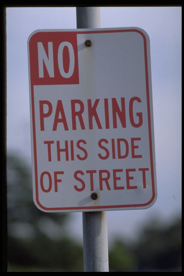 363067 No Parking This Side Of Street A4 Photo Print