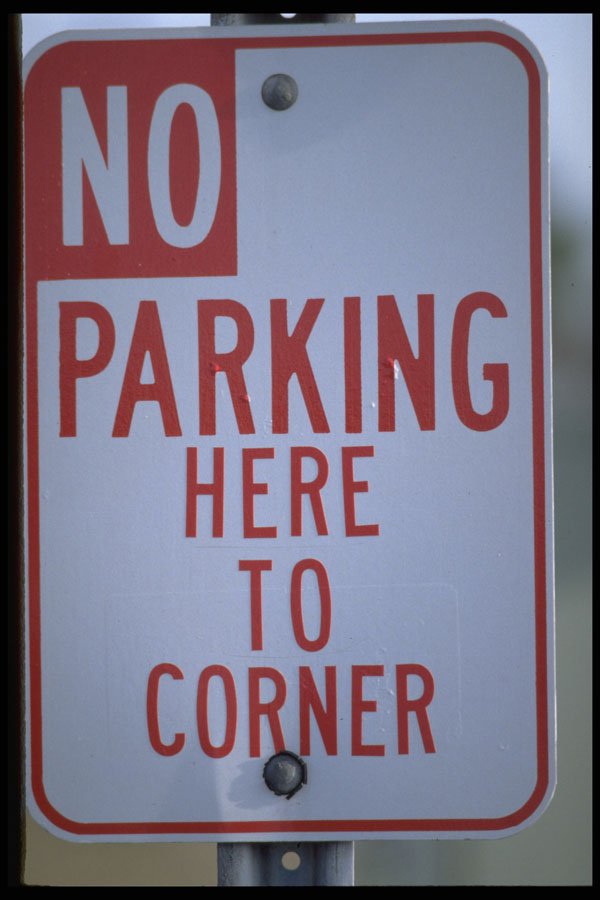 363069 No Parking Here To Corner A4 Photo Print