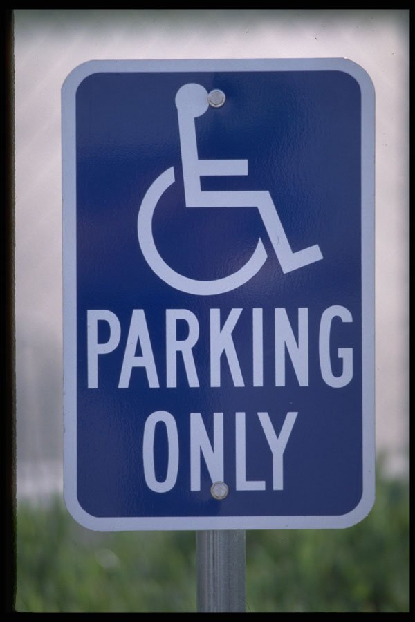 363074 Handicapped Parking Only A4 Photo Print