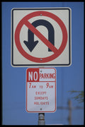 363079 No U turn (symbol) A4 Photo Print