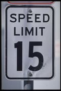 363082 Speed Limit 15 A4 Photo Print