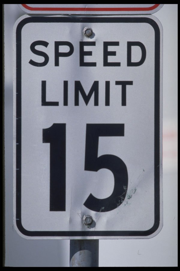 363082 Speed Limit 15 A4 Photo Print