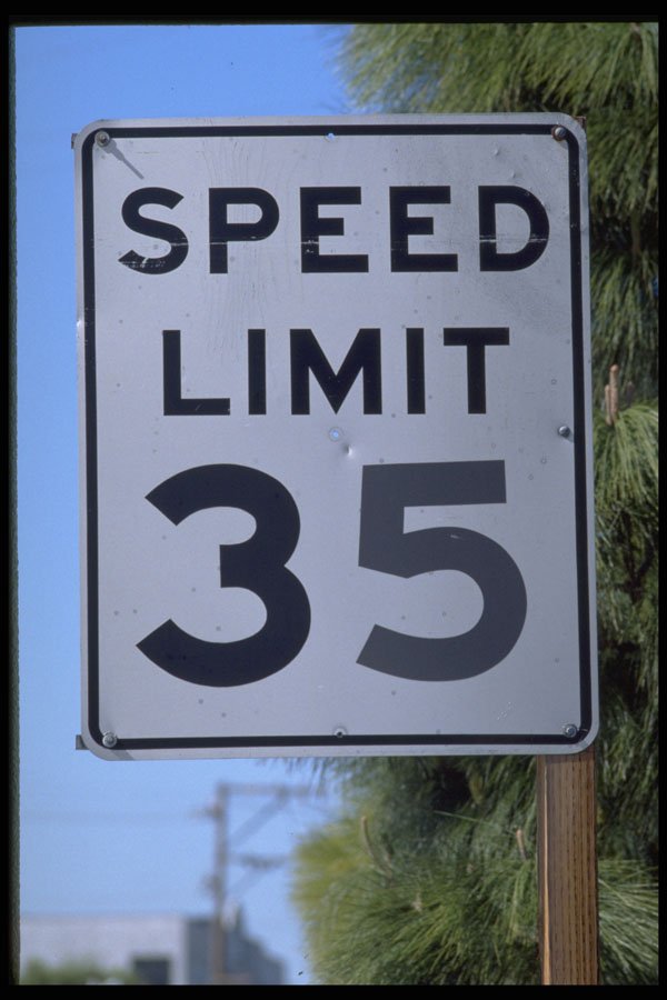363083 Speed Limit 35 A4 Photo Print