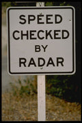 363085 Speed Checked By Radar A4 Photo Print