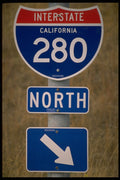 363087 Interstate 280 North A4 Photo Print