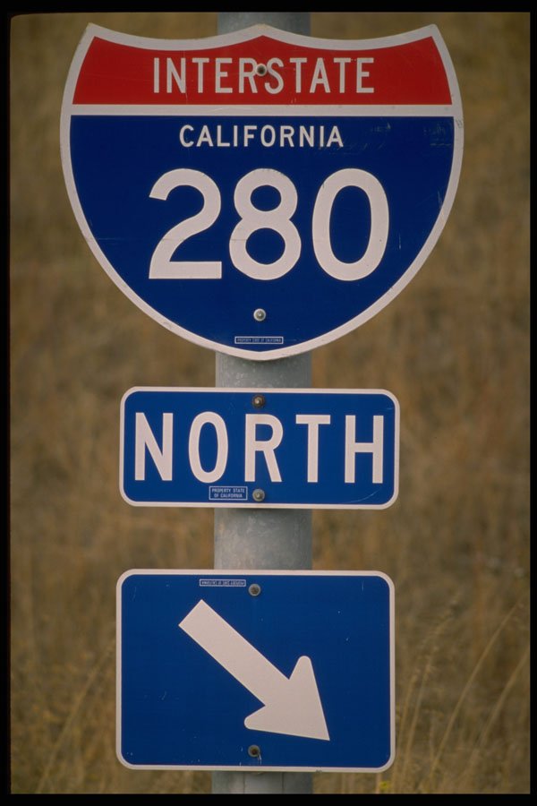 363087 Interstate 280 North A4 Photo Print