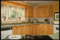 364028 Warm Wooden Cabinets A4 Photo Print