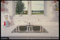 364031 Stainless Steel Sink View A4 Photo Print