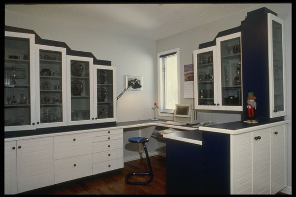 364056 Glass Tiered Cabinets A4 Photo Print