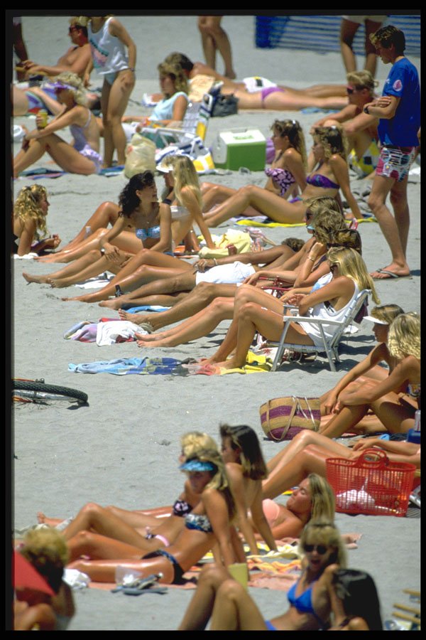 365007 California Beach Scene A4 Photo Print