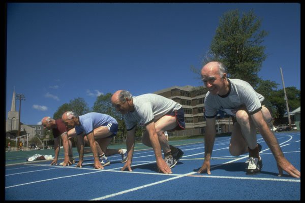 365016 Seniors Track Meet, Halifax, Nova Scotia A4 Photo Print