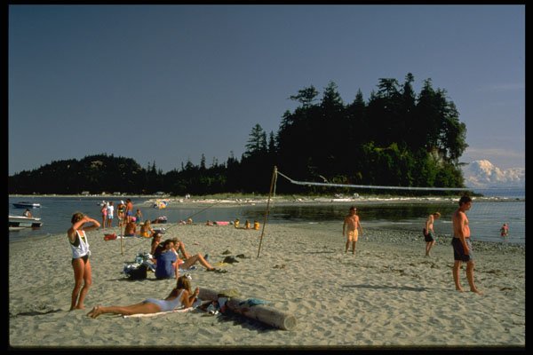 365049 Beach Volleyball, Thormamby Island A4 Photo Print