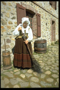 365070 Costumed Attendant At Fortress Louisbourg, Cape Breton A4 Photo Print