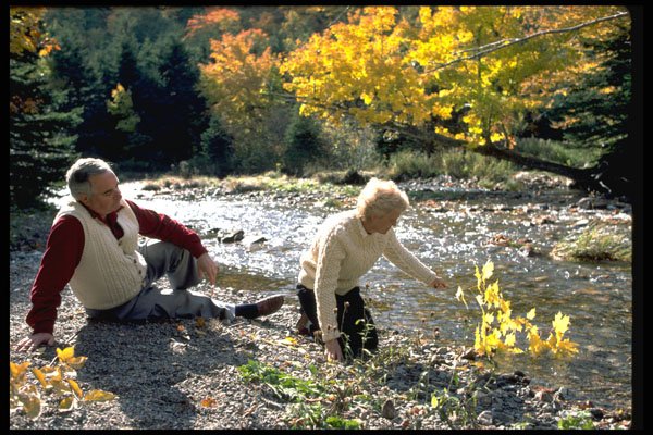 365073 Seniors Along River A4 Photo Print