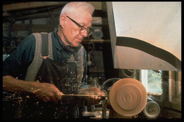 365076 Apple Wood Bowl Being Turned A4 Photo Print