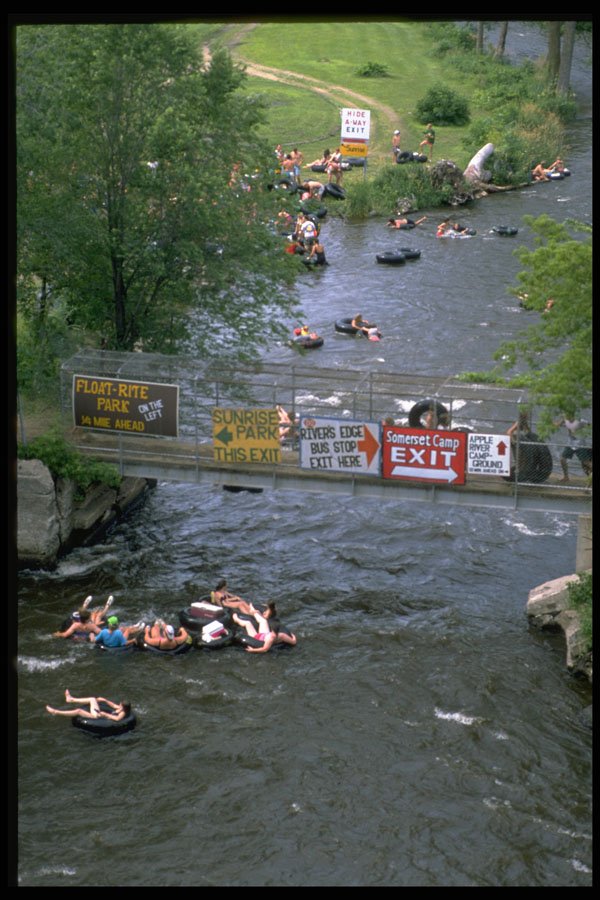 365082 Tubing On The Apple River, Wisconsin A4 Photo Print