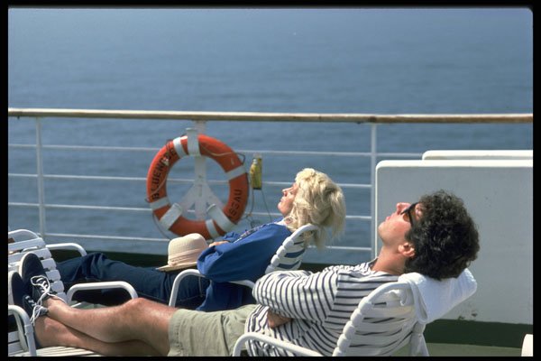 365088 Relaxing On Deck Of Cruise Ship A4 Photo Print