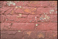 366003 Red Brick Wall, Chipped Paint A4 Photo Print